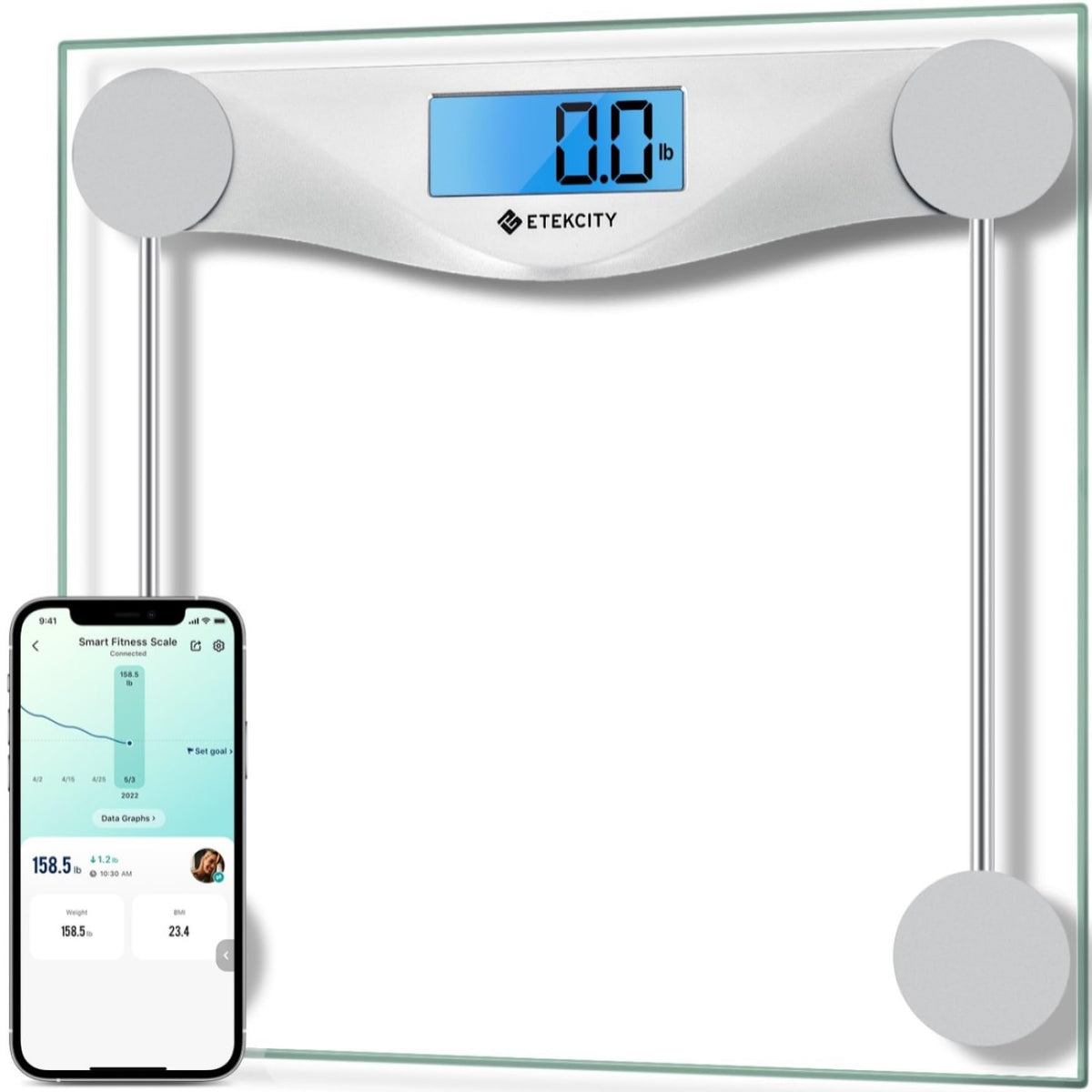 Etekcity Scale for Body Weight, Bathroom Digital Electric Scale for People