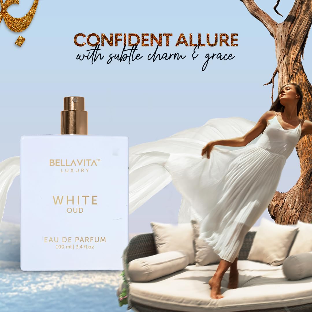 Bellavita Luxury Honey Oud Eau de Parfum | 100 ml (3.4 fl.oz.) | Perfume for Men and Women | Sweet Honey, Bergamot, Oud, and Amber Notes | Women's Day Special
