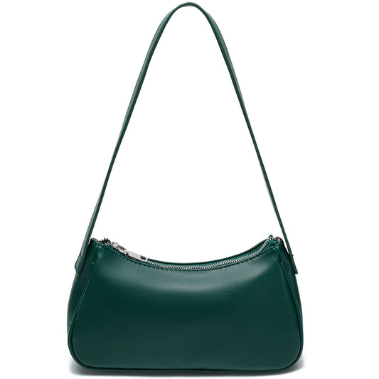Small Shoulder Bag for Women Cute Mini Purse Trendy Vegan Leather Y2k Crescent Handbag