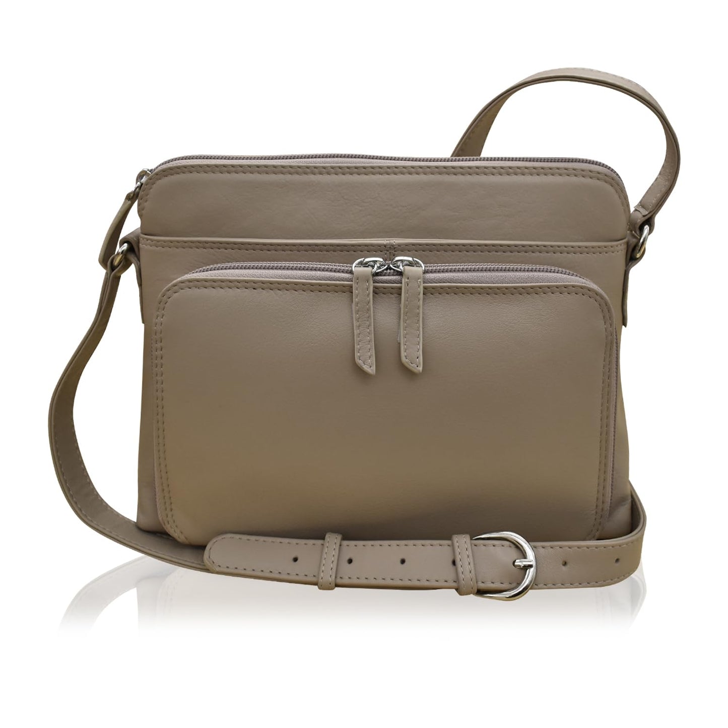ili New York Genuine Leather Crossbody Bags for Women - Premium RFID Blocking Shoulder Bag Organizer with Adjustable Strap