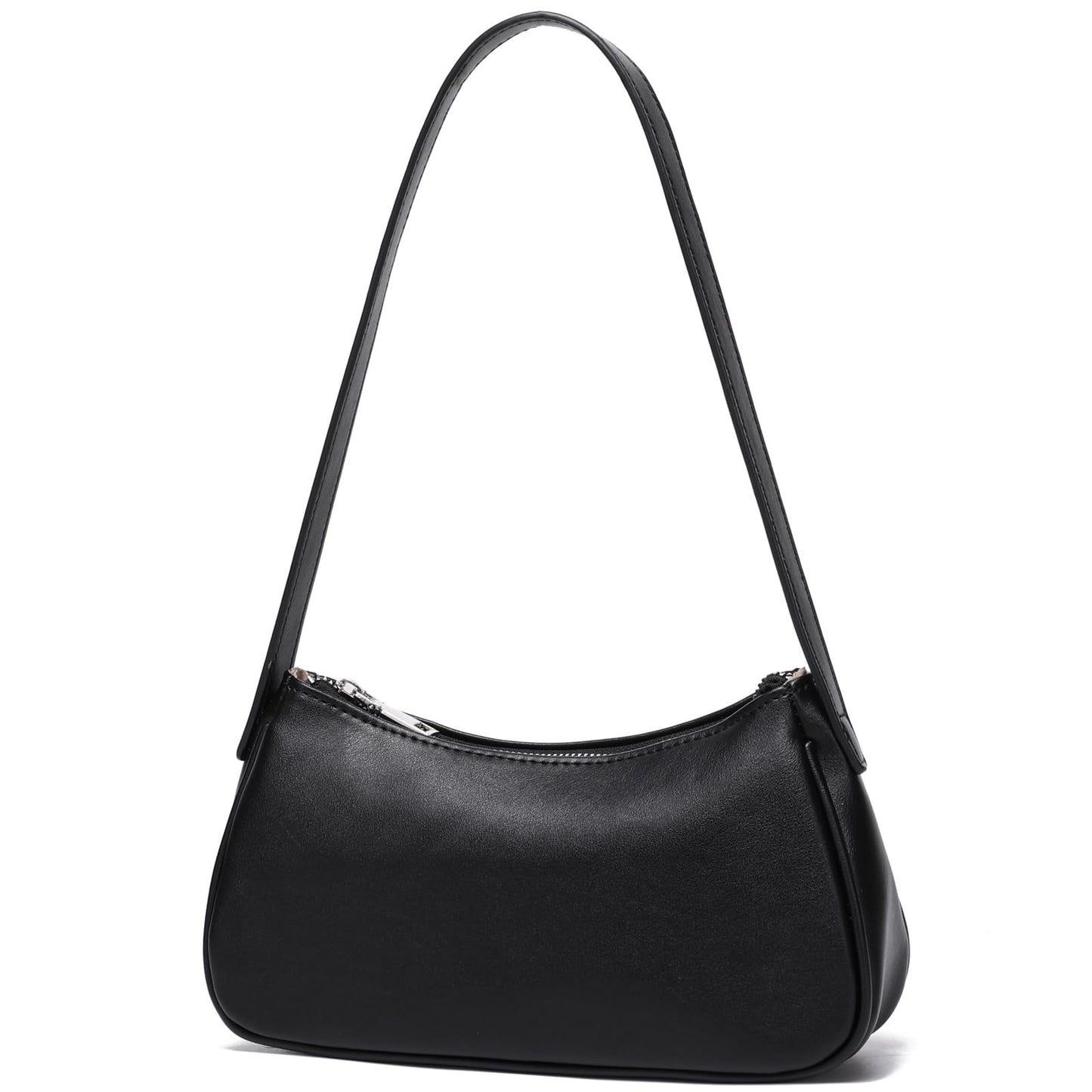 Small Shoulder Bag for Women Cute Mini Purse Trendy Vegan Leather Y2k Crescent Handbag