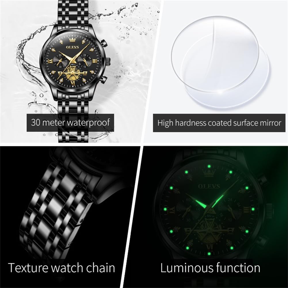 OLEVS Watch Women Silver Watches for Women Luxury for Small Wrists Dress Stainless Steel Women's Wrist Watches Easy to Read Reloj para Mujer Black/Blue/Gold/Green/Pink/Purple