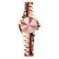 OLEVS Watch Women Luxury Classic Stainless Steel Small Wrist Dress Watches for Women Waterproof Analog Day Date Dainty Fashion Dress Female Watch-(Black/Rose Gold/Gold Face)