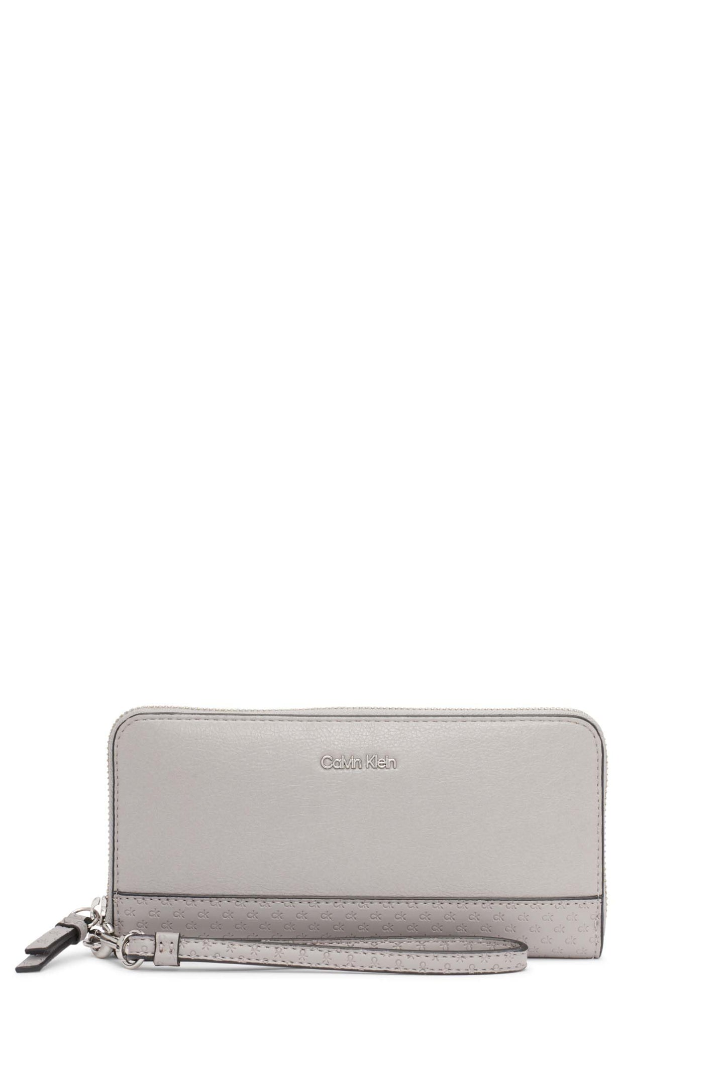 Calvin Klein Women's Key Item Saffiano Continental Zip Around Wallet With Wristlet Strap