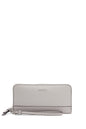 Calvin Klein Women's Key Item Saffiano Continental Zip Around Wallet With Wristlet Strap
