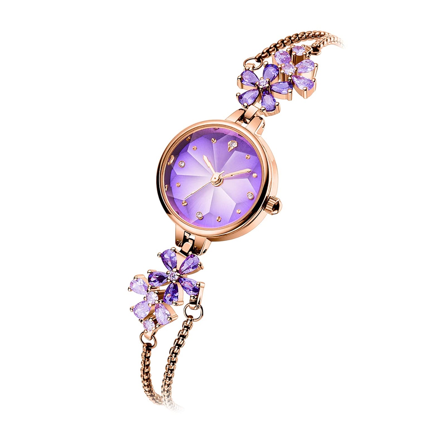 TIME100 Women's Bracelet Watches Ladies Quartz Wrist Watch with Green Dial Bezel with Crystals in Movement Bracelet Strap with Diamonds Waterproof