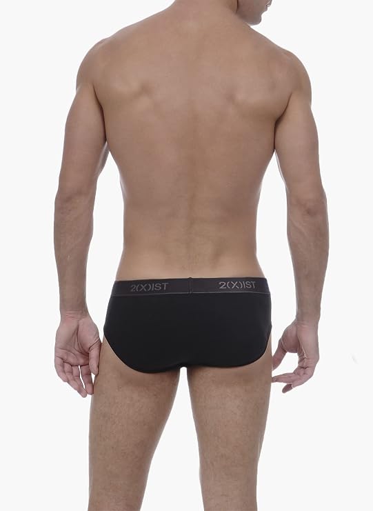 2(X)IST 3-Pack Essential No Show Brief Black New Logo LG (Clearance)