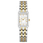 Gold Watches for Women with Vintage Rectangular Case,White Roman Dial,Stainless Steel Band,Adjustment Tool Included,Water Resistant