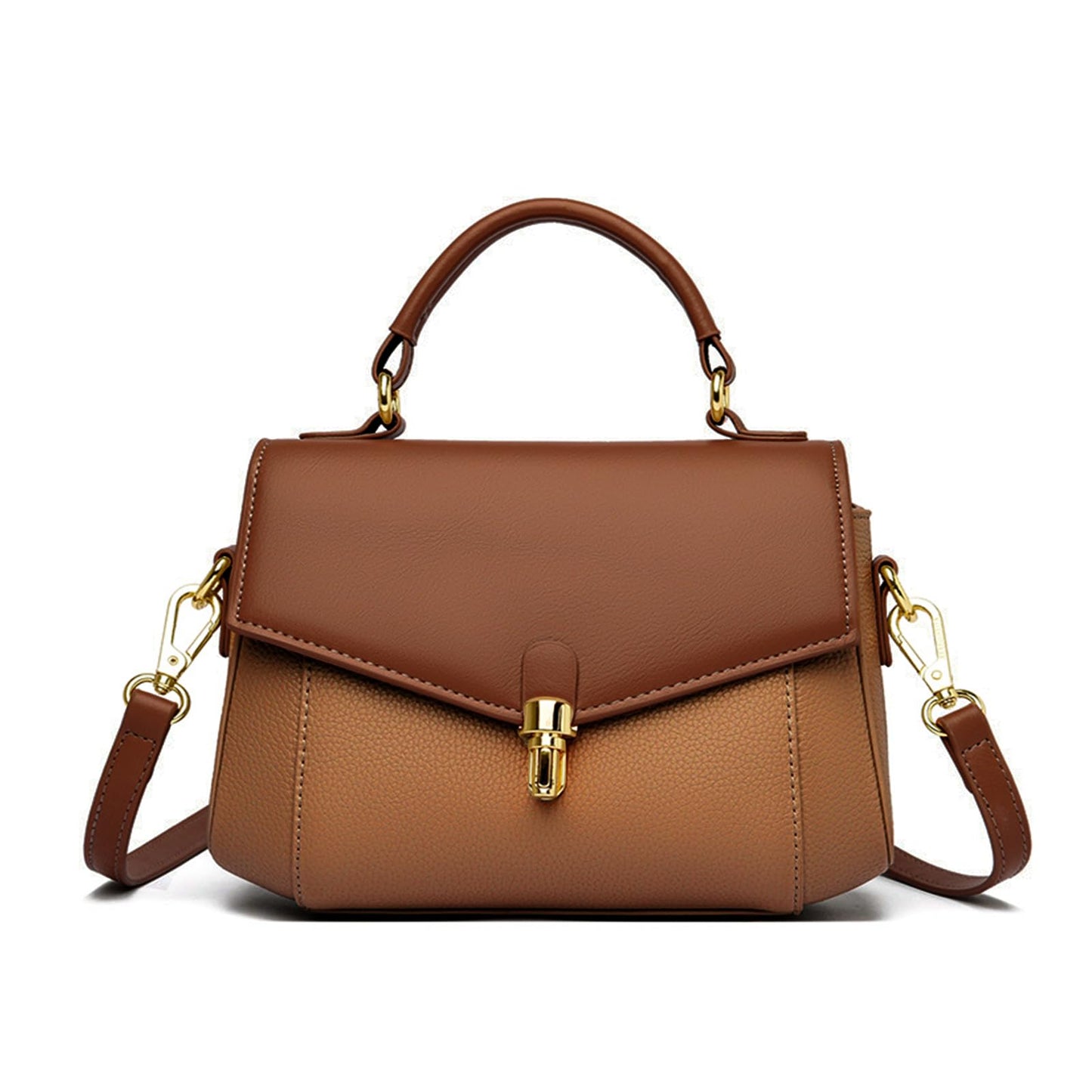imeetu Crossbody Bags for Women, Leather Shoulder Bag, Purses and Handbags | Genuine Leather Womens Crossbody Purse, Structure Shoulder Purse with Top Handle & 2 Straps for 3 Styles, Travel, Daily, Gift