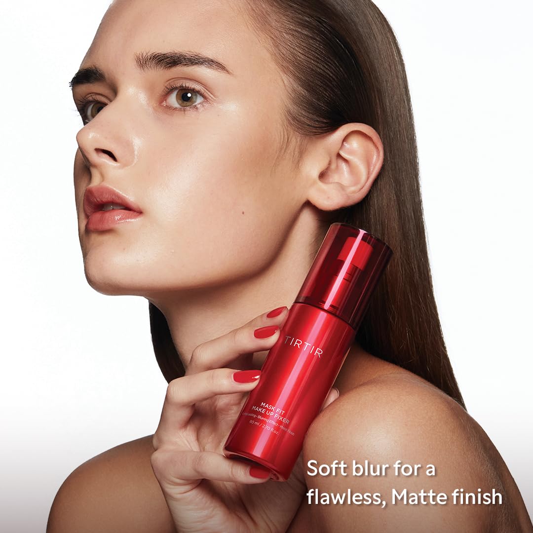 TIRTIR Waterproof Setting Spray – 24 Hour Long Lasting Fix, Sweatproof Water Resistant Makeup Finisher – Ethanol Free, Semi Matte Finish for Oily Skin – Korean Makeup Fixer