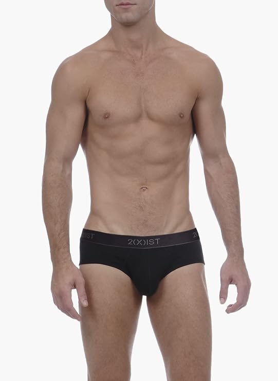 2(X)IST 3-Pack Essential No Show Brief Black New Logo LG (Clearance)