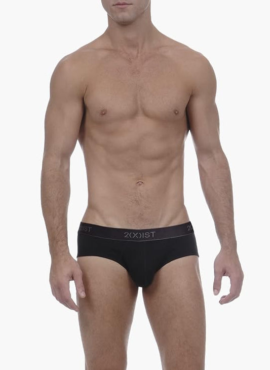 2(X)IST 3-Pack Essential No Show Brief Black New Logo LG (Clearance)