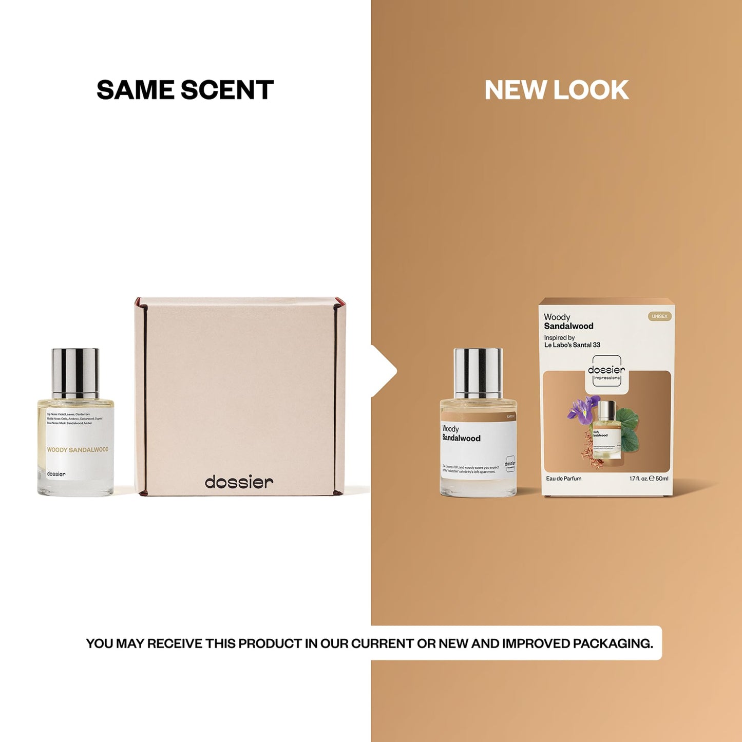 Dossier - Ambery Vanilla - Eau de Parfum - Vanilla Perfume - Inspired by Black Opium - Long-Lasting Fragrance - Feminine - 1.7 fl oz (50ml)