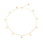 S.J JEWELRY Women Simple Delicate Full Moon 14K Gold Plated/Rose Gold/Silver Plated Layered Pendant Handmade Star Chokers Necklaces