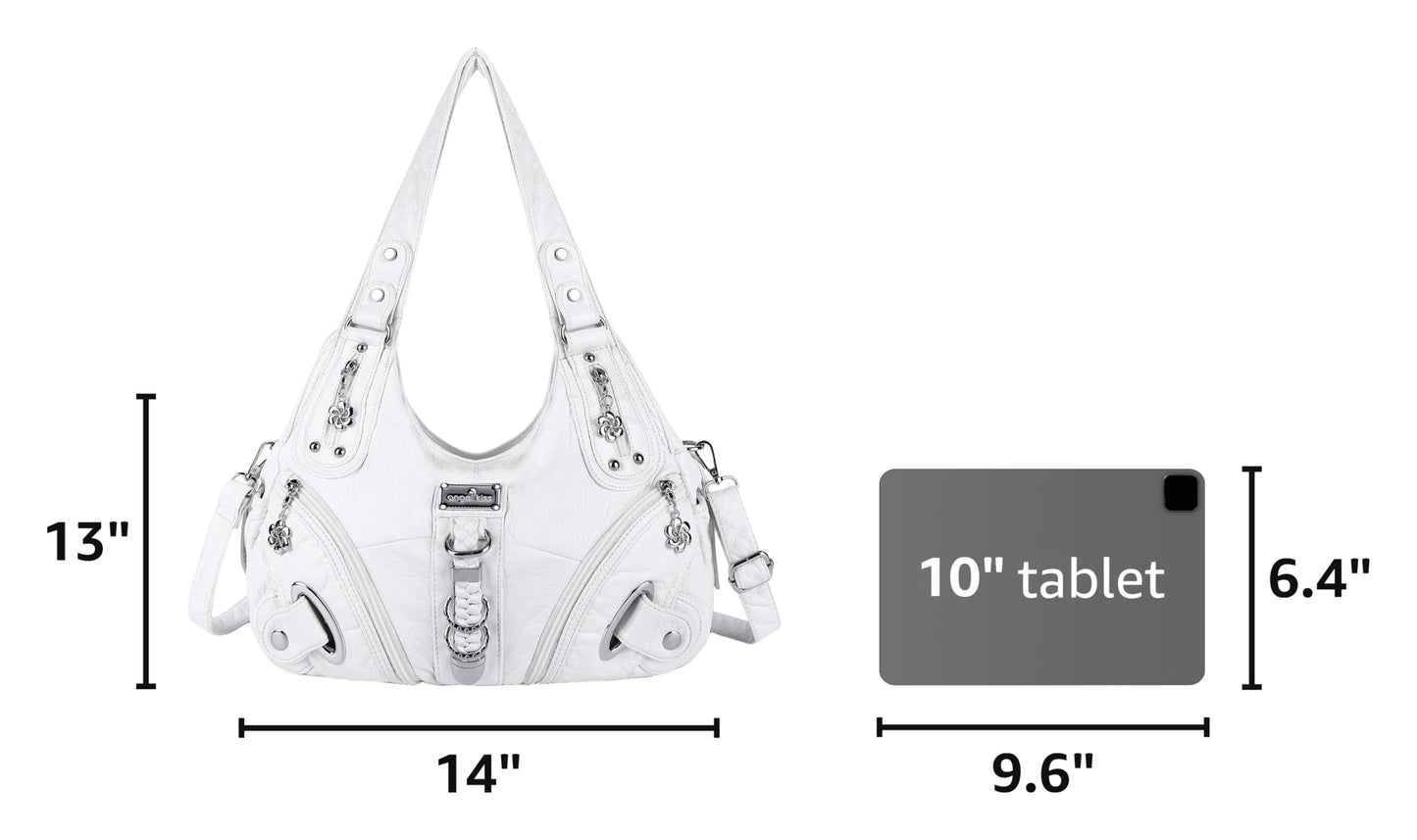 Angelkiss Hobo Purses and handbags for Women Satchel Handbag Women Purses Large Daily Shoulder Bags