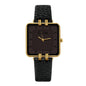 Women's Leather Strap Watch Dainty Elegant Gold Watches for Women Classic Casual Fashion Square Ladies Watch Gifts Present for Her