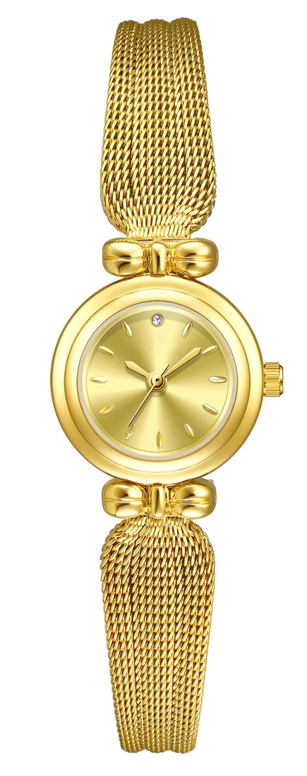 BESTKANG Fashion Simple Women's Quartz Watch Stainless Steel Mesh Strap Elegant Ladies Wrist Watch