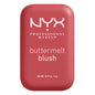 NYX PROFESSIONAL MAKEUP Buttermelt Powder Blush, Fade and Transfer-Resistant Blush, Up to 12HR Make Up Wear, Vegan Formula - For The Butta