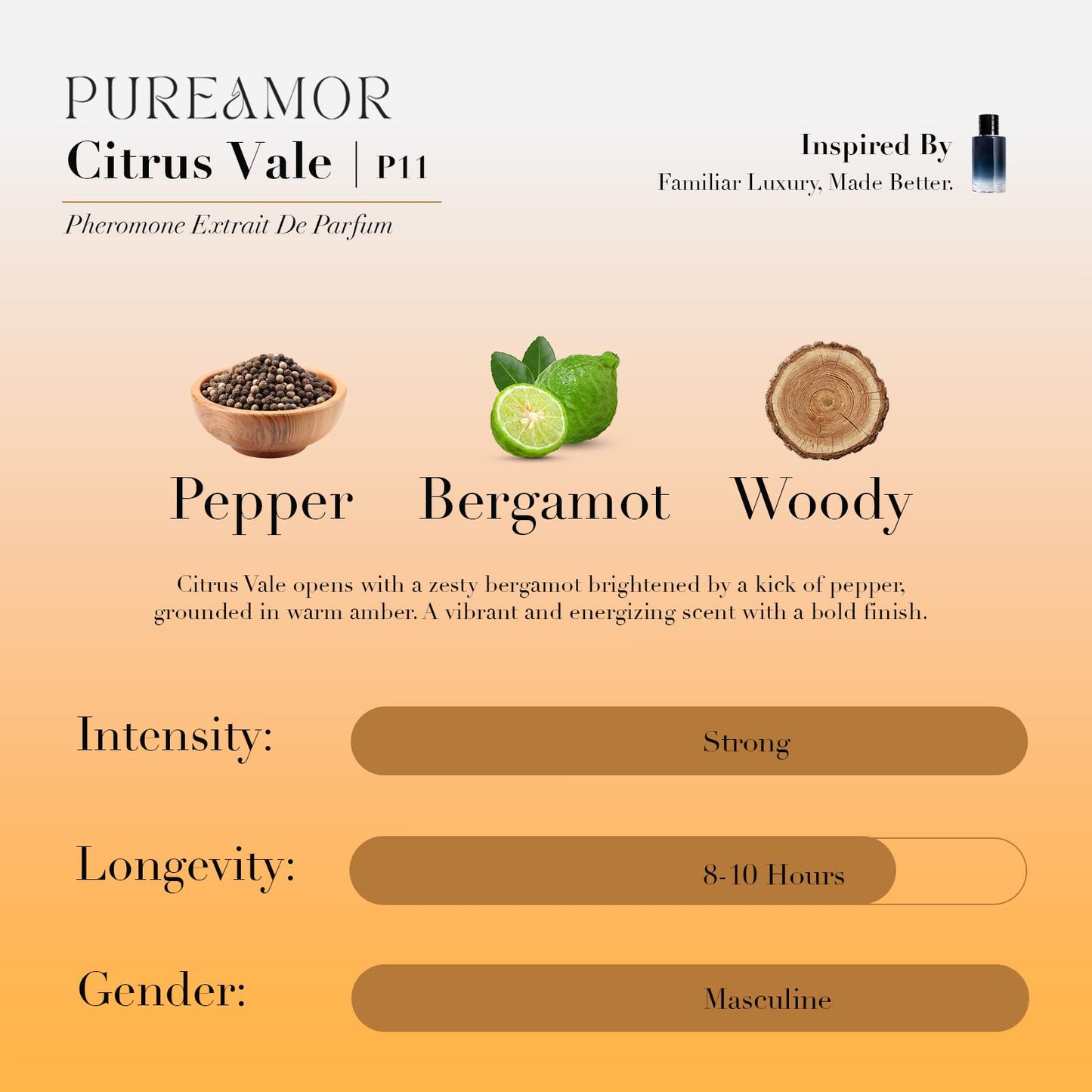 PUREAMOR Pheromone Perfume for Women, Moonlight Mellow Extrait de Parfum - Long Lasting Sweet Floral Gourmand Scent, 30% High Concentration, Full Size Fragrance Spray, 1.0 oz / 30 ml