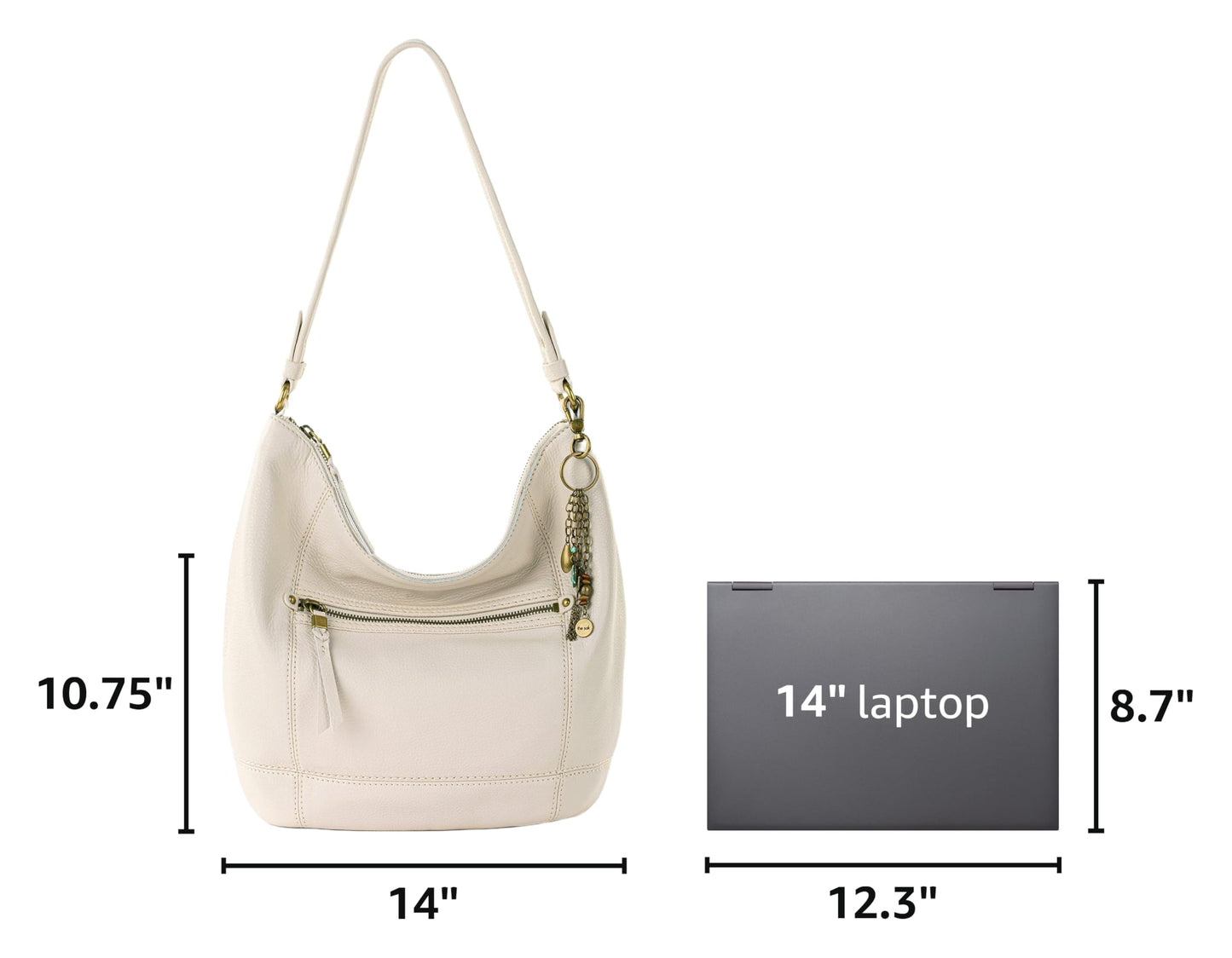 The Sak Sequoia Hobo Bag - Premium Large Leather Women's Handbag for Everyday & Travel - Durable Purse With Zipper Pocket
