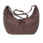 Swgsdh&Hyls Suede Hobo Bags for Women-Studded Tote Purse-Shoulder Handbag