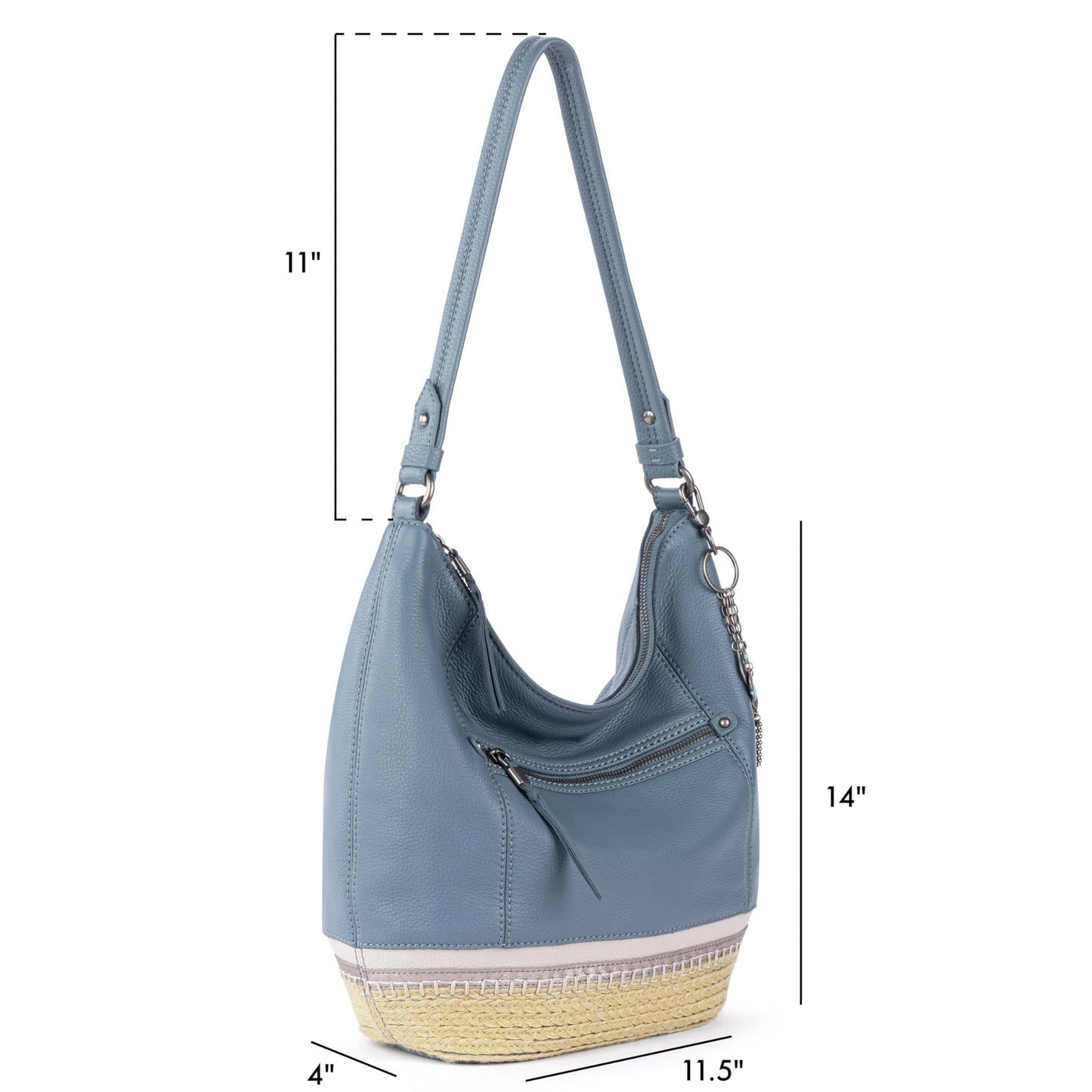 The Sak Sequoia Hobo Bag - Premium Large Leather Women's Handbag for Everyday & Travel - Durable Purse With Zipper Pocket