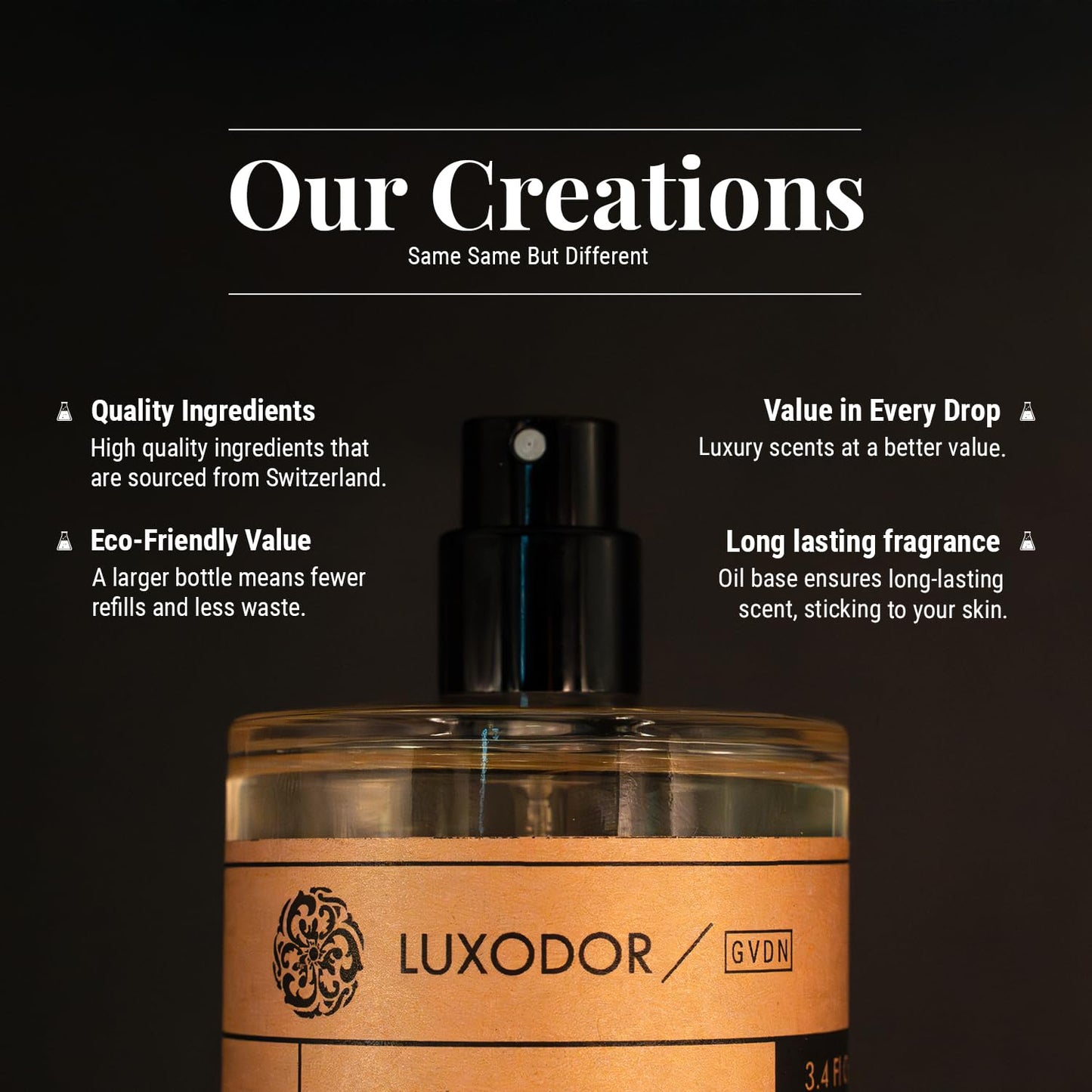 Inspired by Y S.L's B.lack O.pium 3.4 fl. oz (100ml) Damascus Poemy with Pheromone Roll-On Oil 10 ml | Women’s Dupes Fragrances | Long Lasting Perfume Vanilla for Women | Womens Perfume