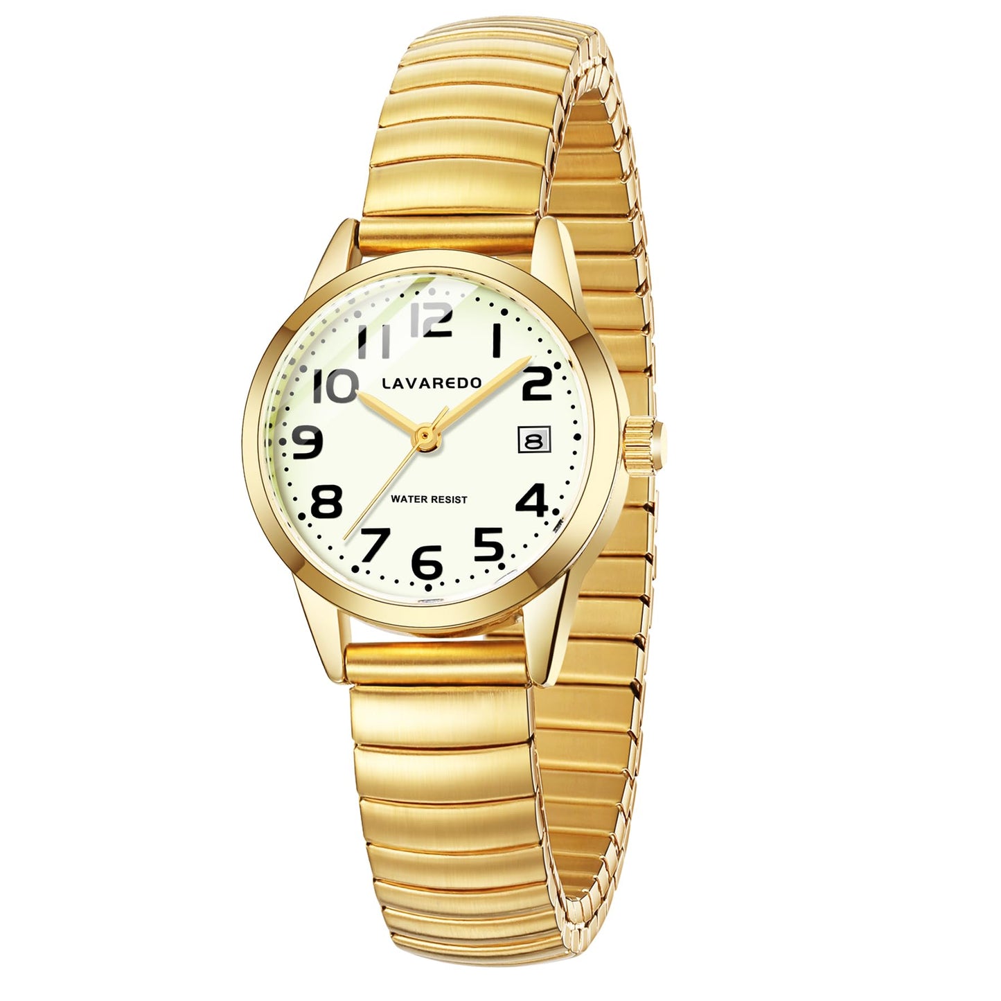 Elegant Gold Watches for Women Small Analog Watch, Waterproof Ladies Watches with Stainless Steel Expansion Band and Luminous Dial - Fashionable Christmas & Birthday Gifts for Women
