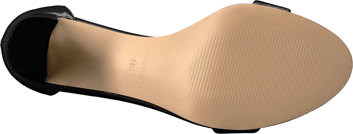 Nine West Women's Pruce Heeled Sandal, Natural Leather, 9Nine West Women's Pruce Heeled Sandal, Natural Leather, 9 l