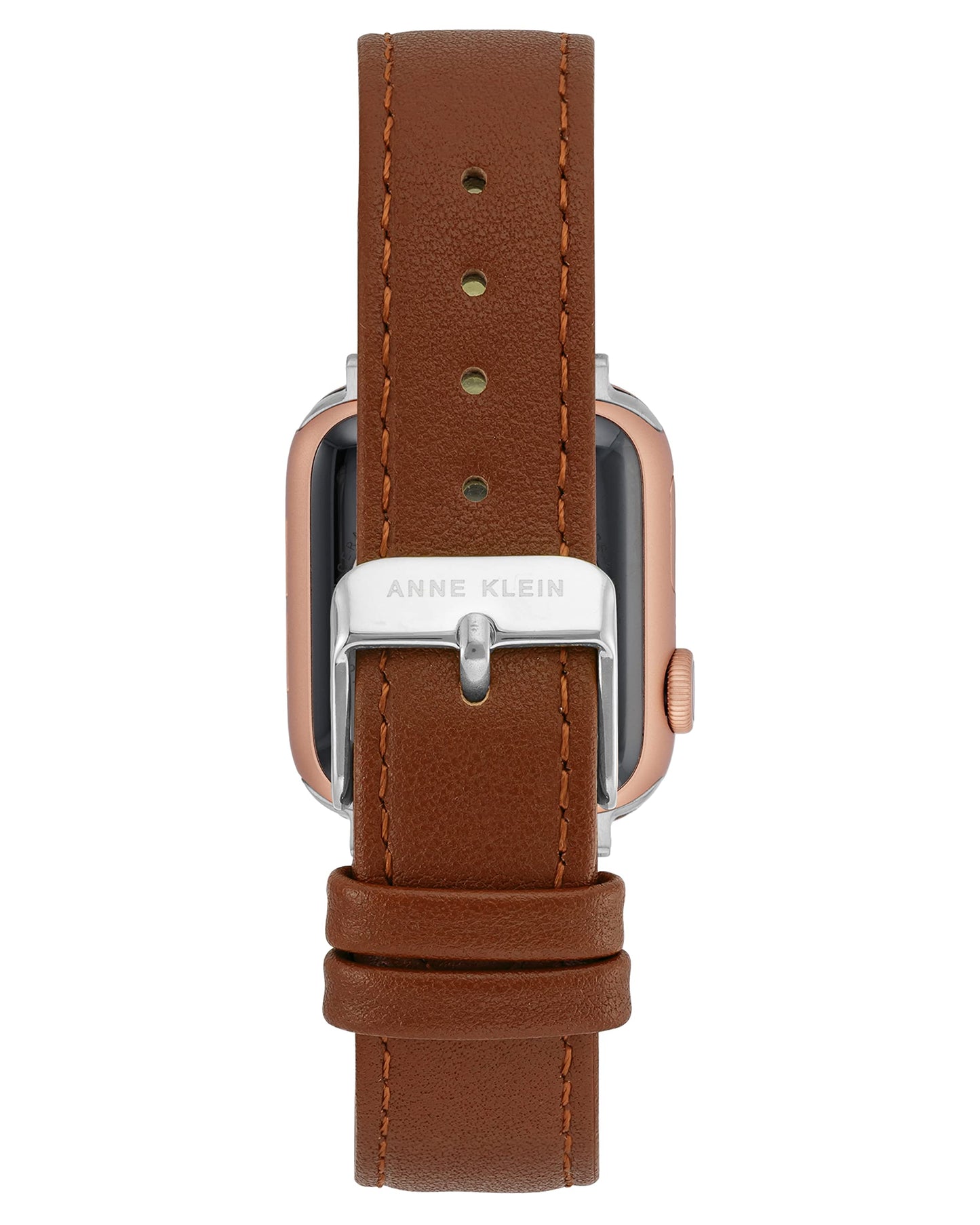 Anne Klein Leather Fashion Band for Apple Watch Secure, Adjustable, Apple Watch Band Replacement, Fits Most Wrists