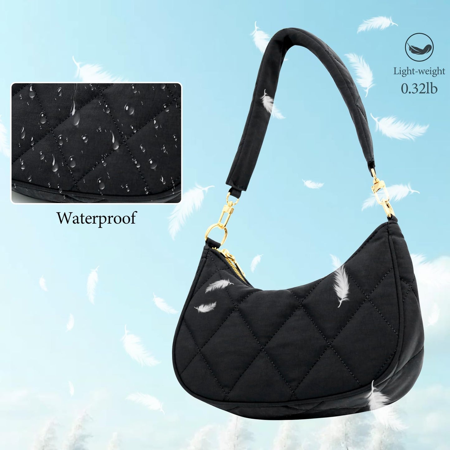KKXIU Shoulder Bag for Women Cute Hobo Purses and Handbags Retro Clutch Underarm Purse | Cute