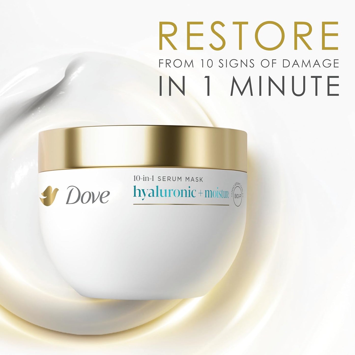 Dove Hair Intensive Repair 10in1 Serum Mask for Damaged Hair with Bio-Protein Care Technology and Amino Serum 9.2 fl oz