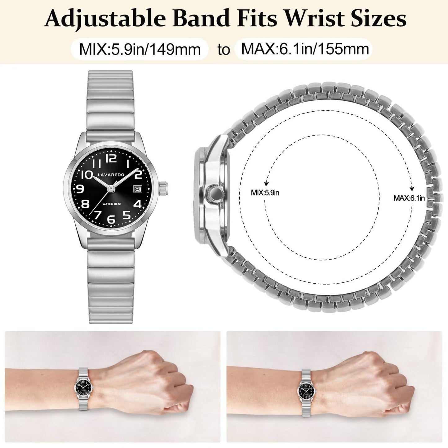 Elegant Gold Watches for Women Small Analog Watch, Waterproof Ladies Watches with Stainless Steel Expansion Band and Luminous Dial - Fashionable Christmas & Birthday Gifts for Women
