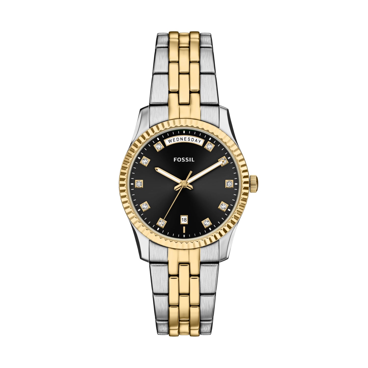 Fossil Women's Watch, Scarlette Quartz Stainless Steel Three-Hand Watch for Women