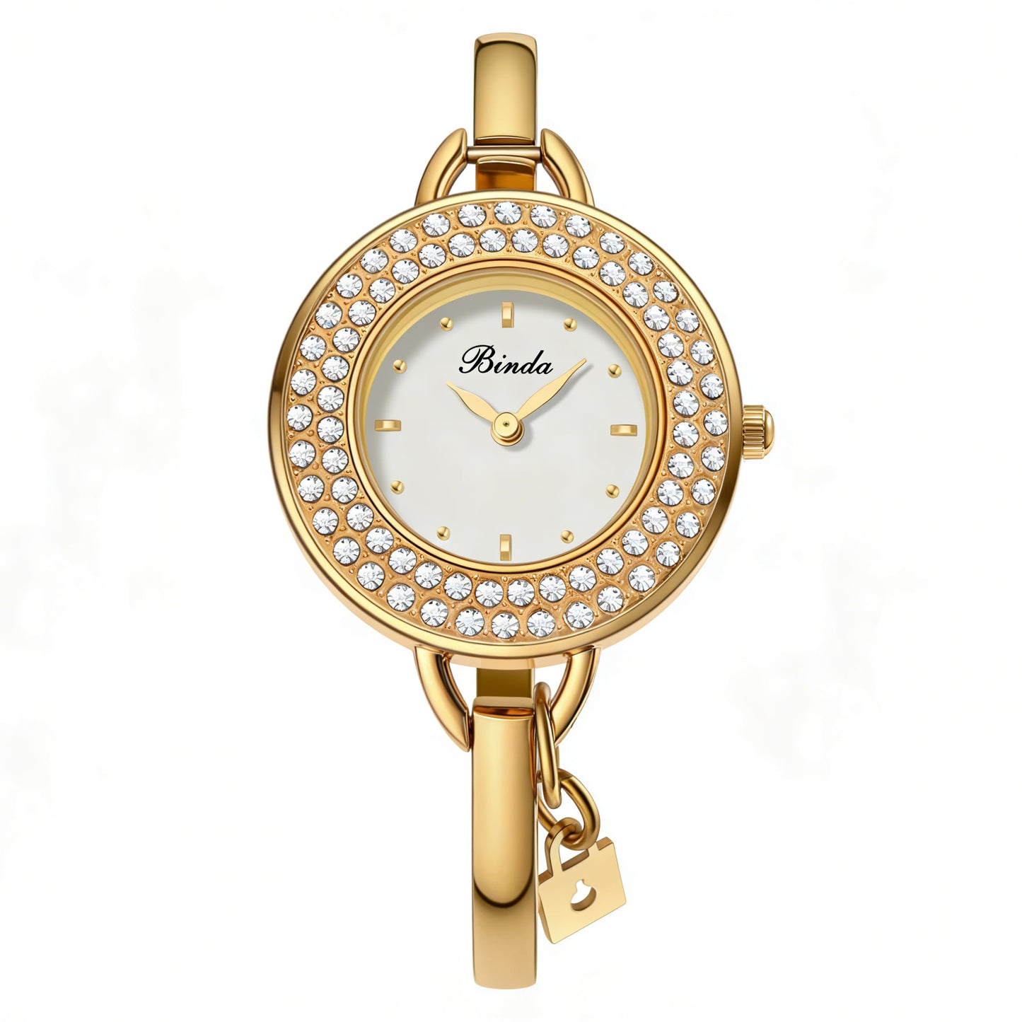Binda Women's Quartz Watch – Stainless Steel Bracelet, Round Elegant Dial, Suitable for Daily and Formal Wear, Gift Box Included