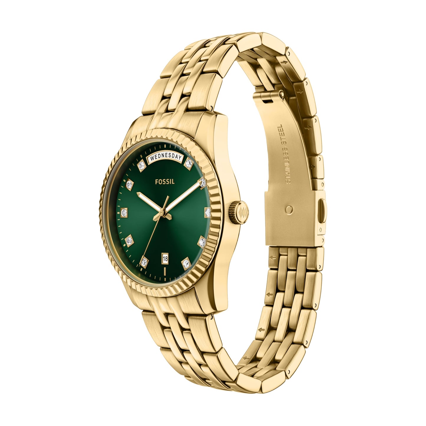 Fossil Women's Watch, Scarlette Quartz Stainless Steel Three-Hand Watch for Women