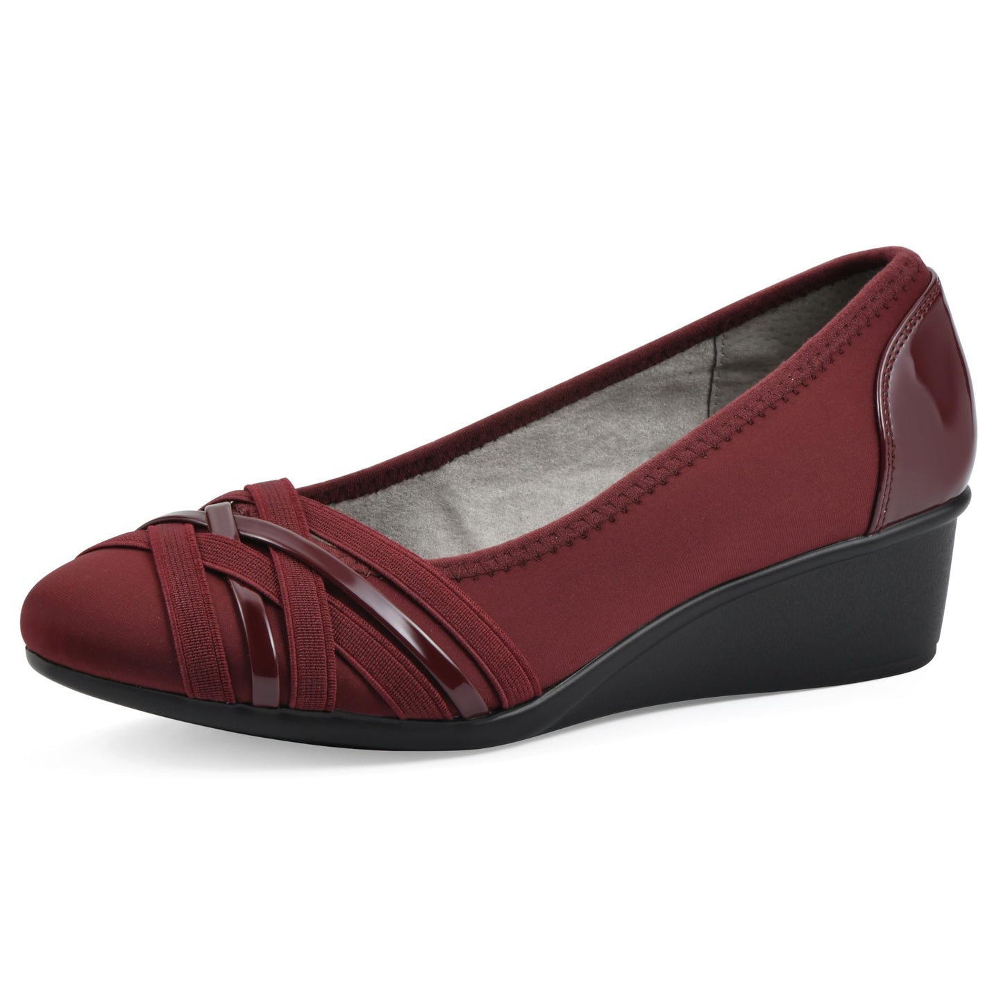 Cliffs by White Mountain Women's Bowie Cushioned Ballet Wedge Heel