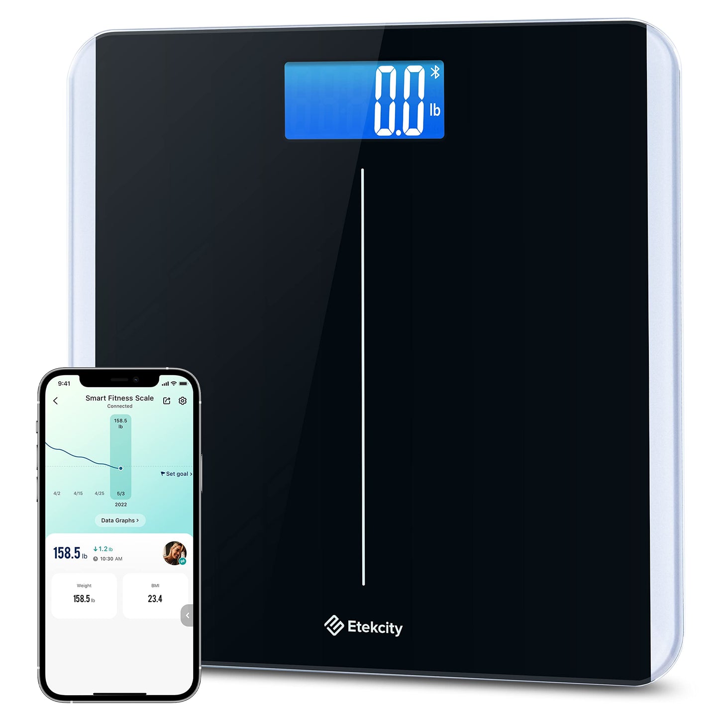 Etekcity Scale for Body Weight, Bathroom Digital Electric Scale for People