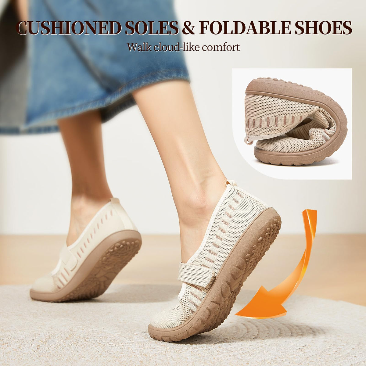 Waluzs Wide Toe Box Flats Shoes Women Knit Mary Jane Dress Shoes WideWaluzs Wide Toe Box Flats Shoes Women Knit Mary Jane Dress Shoes Wide