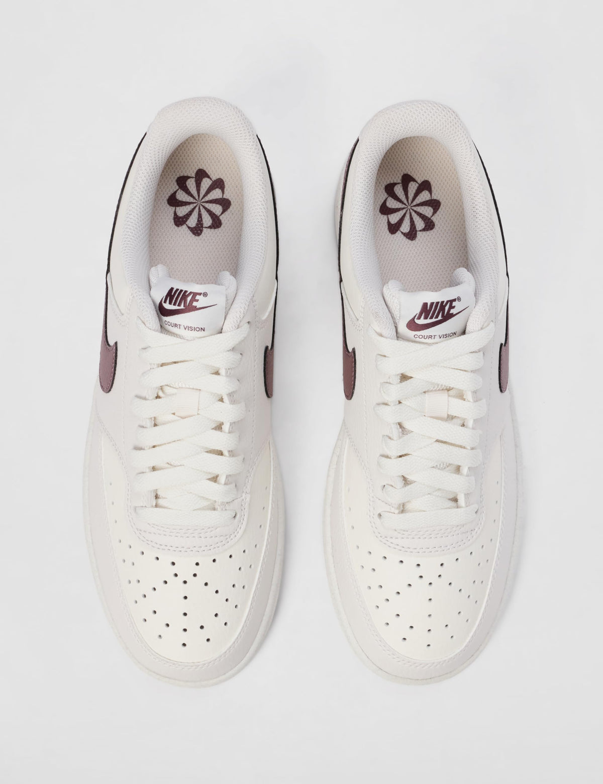 Nike Women's Court Vision Low Next Nature Shoes, Phantom/Tattoo-Sail, 7.5
