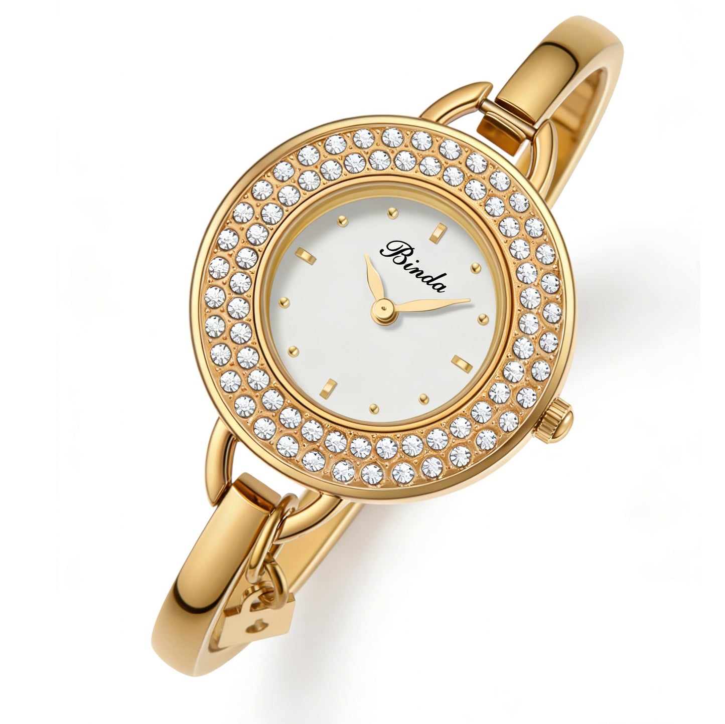 Binda Women's Quartz Watch – Stainless Steel Bracelet, Round Elegant Dial, Suitable for Daily and Formal Wear, Gift Box Included