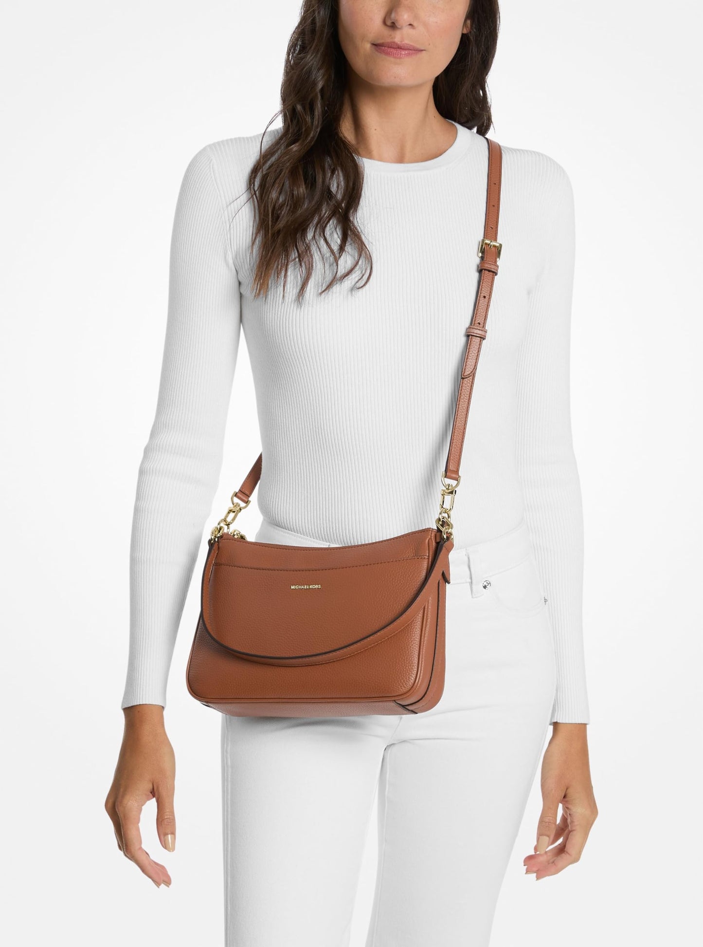 Michael Kors Women's Jet Set Top Zip Pochette Crossbody Bag