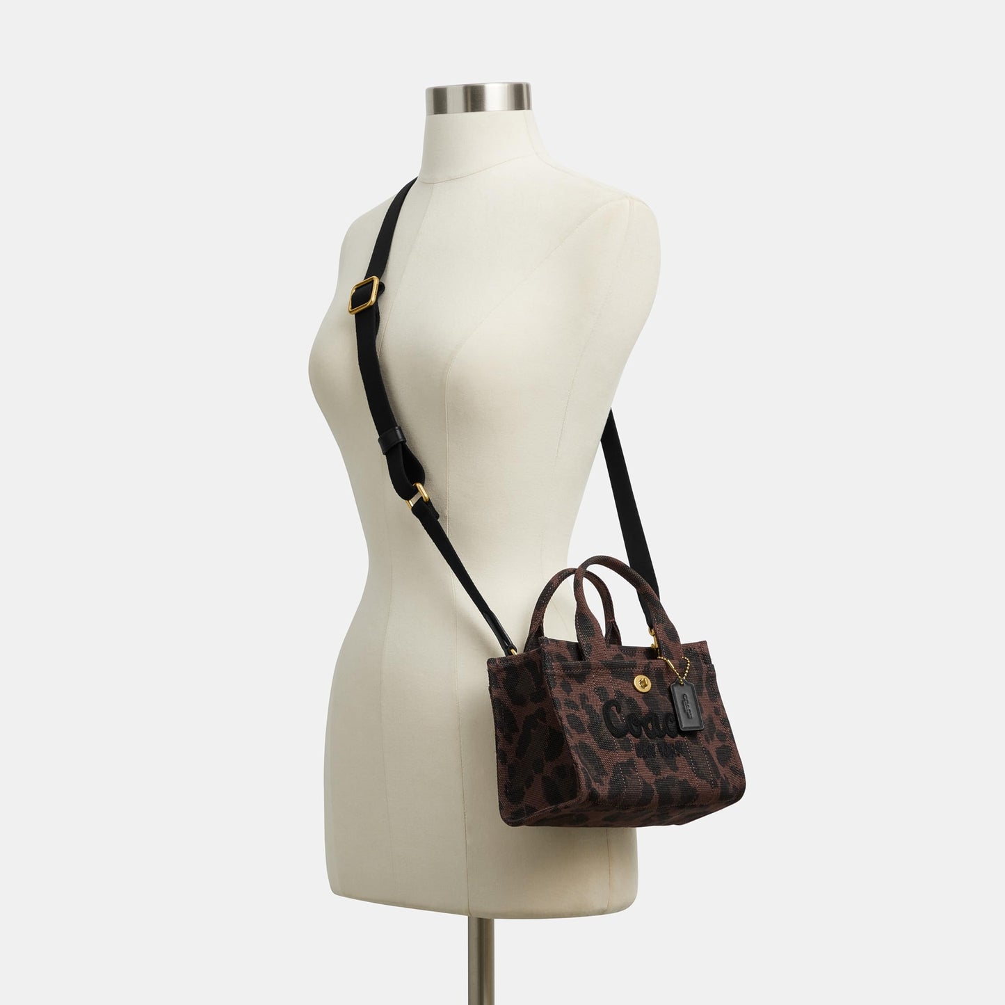 Embroidered Cherry Denim Cargo Tote 20Embroidered Cherry Denim Cargo Tote 20