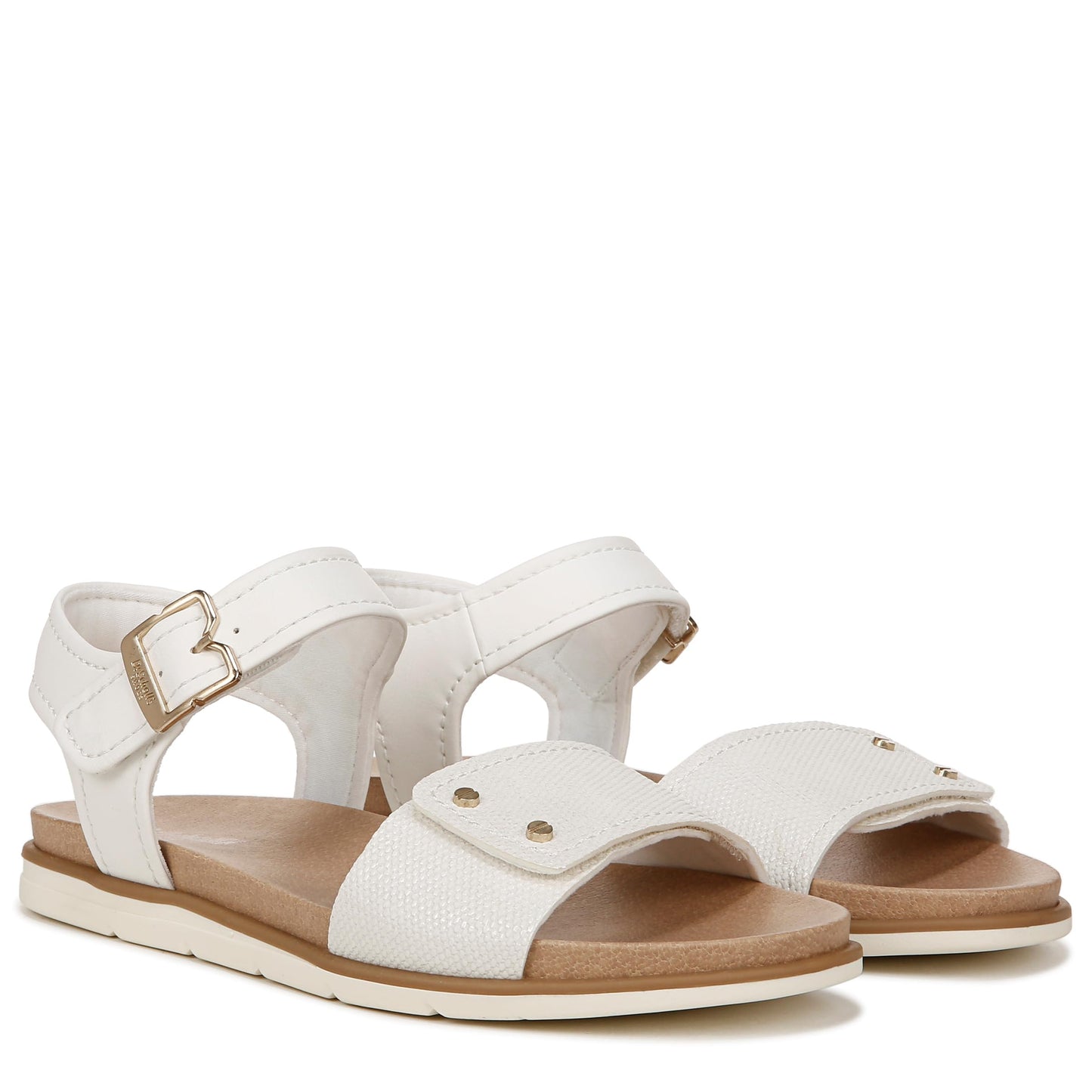 Dr. Scholl's Womens Nicely Sun Flat Sandal Off White 9 MDr. Scholl's Womens Nicely Sun Flat Sandal Off White 9 M