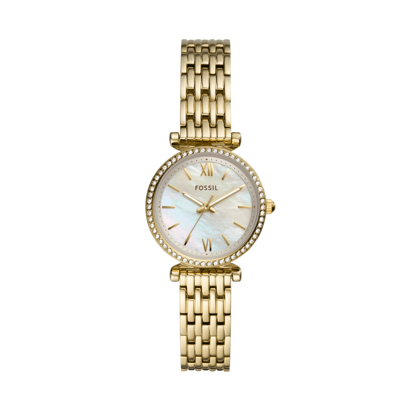 Fossil Women's Watch and Bracelet Set, Carlie Three-Hand Stainless Steel Watch for Women and Bracelet Set