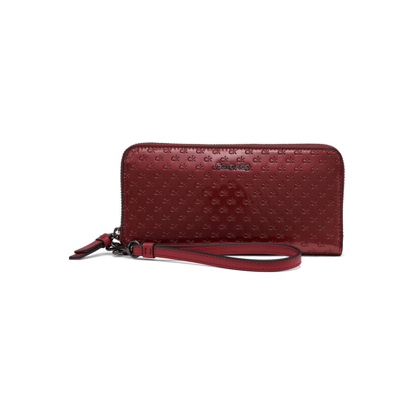 Calvin Klein Women's Key Item Saffiano Continental Zip Around Wallet With Wristlet Strap