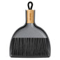 MR.SIGA Mini Dustpan and Brush Set, Portable Cleaning Brush and Dustpan Combo with Bamboo Handle, 1 Set