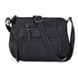 Oak Leathers Women's Crossbody Bag - Genuine Leather Crossover Shoulder Purse With Adjustable Sling Strap - Medium Size