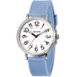 Women's Analog Nurse Watch with Second Hand for Nursing, 12/24 Time, Silicone Band, Easy Read