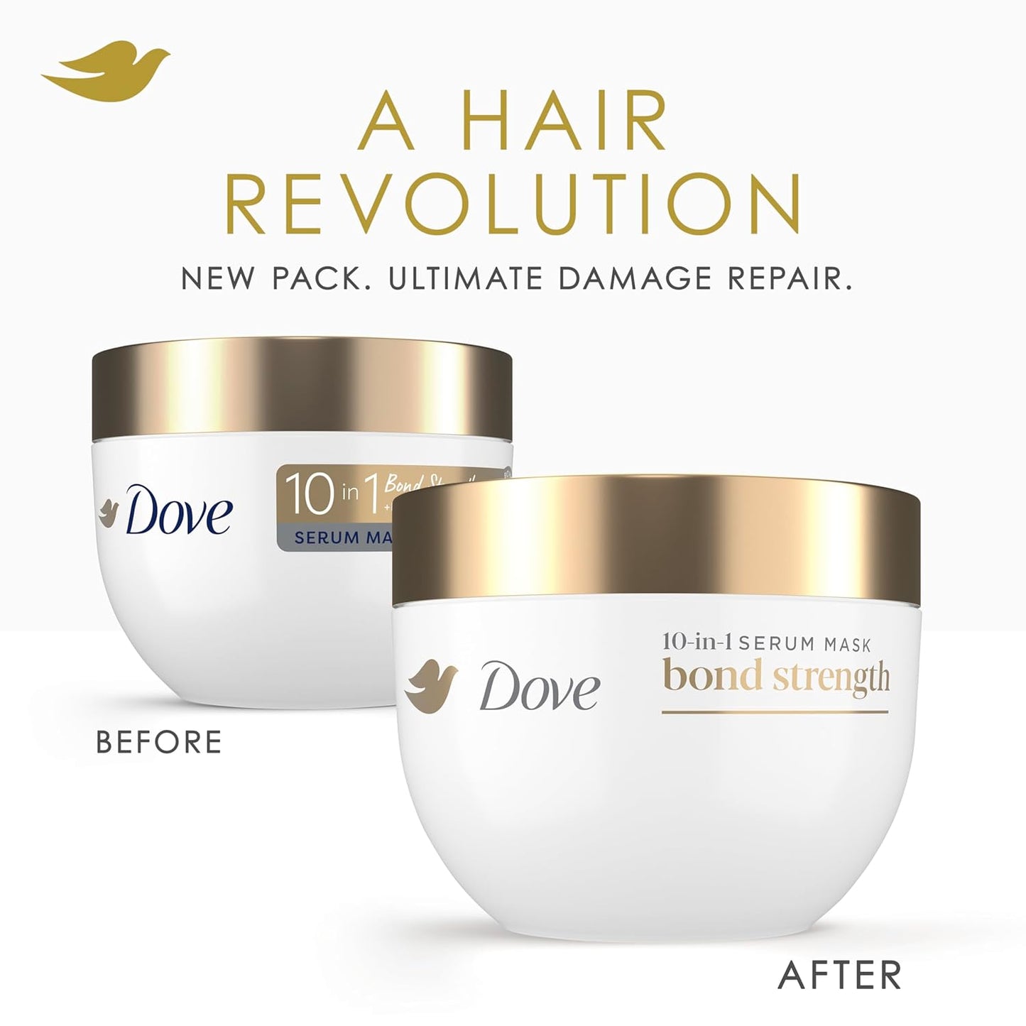 Dove Hair Intensive Repair 10in1 Serum Mask for Damaged Hair with Bio-Protein Care Technology and Amino Serum 9.2 fl oz